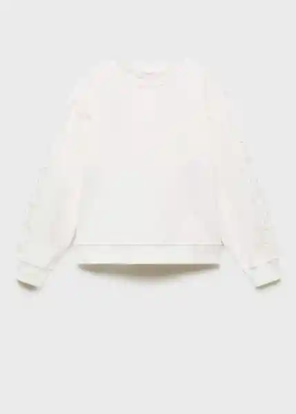 Buzo Sudadera Iris Off White Talla 12 Niñas Mango