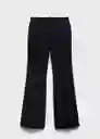 Pantalón Nuit Negro Talla 38 Mujer Mango