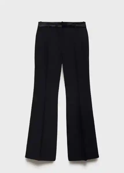 Pantalón Nuit Negro Talla 38 Mujer Mango