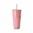 Vaso Plástico de Doble Pared Naranja 730 mL Serie Miniso