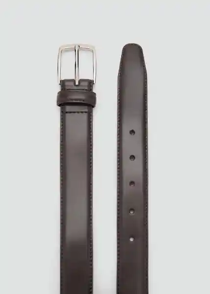 Cinturón Basico Marron Talla 91 Hombre Mango