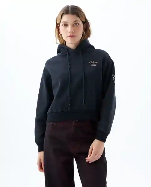Buzo Mujer Negro Talla M 689f003 Americanino