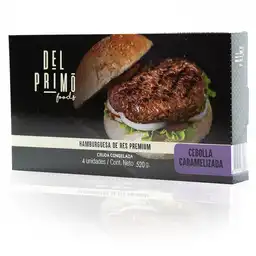 Del Primo Foods Hamburguesa de Res Cebolla Caramelizada