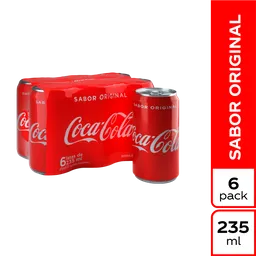 Gaseosa Coca-Cola Sabor Original 235ml x 6 Unds