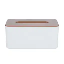 Caja de Pañuelos Con Imitación de Madera Grande Miniso