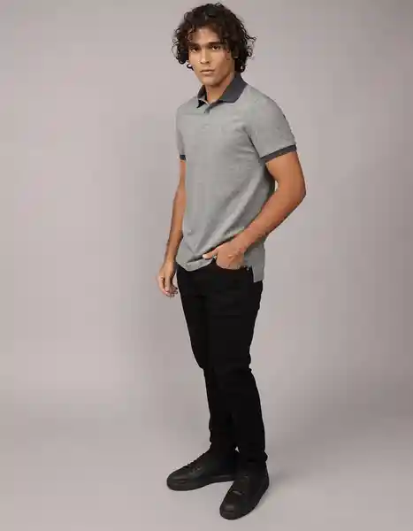 Polo Hombre Azul Talla Medium 4693086 American Eagle