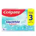 Crema Dental Colgate Max White Complete Clean 100 mL x 3 Und