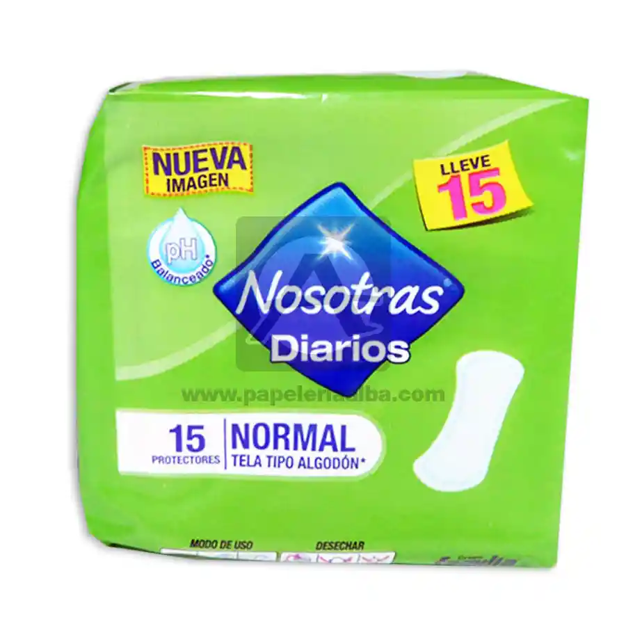 Nosotras Protectores Diarios Normal x15 Unidades