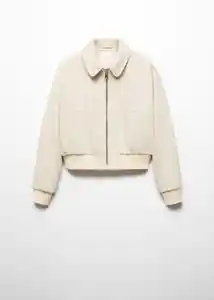 Chaqueta Twill Crudo Talla L Mujer Mango