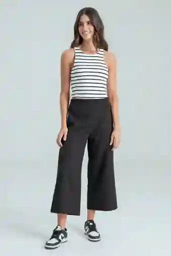Pantalón Ava Culotte Color Negro Talla 12 Ragged