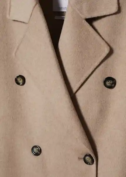 Abrigo Picarol Topo Talla 18 Mujer Mango