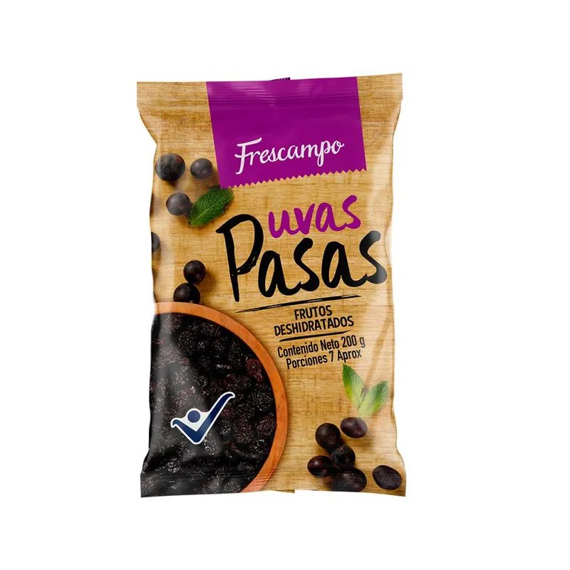 Uvas Pasas Deshidratadas Frescampo 200 g