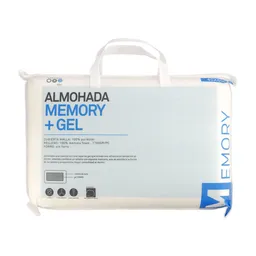 Almohada Memory Gel 40 X 60 Cm Celeste 0001
