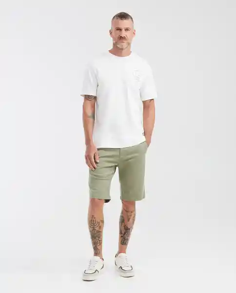 Short Colors Rocket Verde Selvoso Ultraoscuro Talla 36 Chevignon
