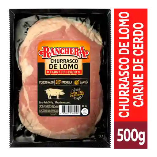 Ranchera Churrasco de Lomo Cerdo 500 g
