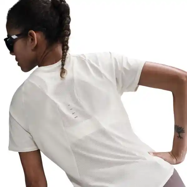 Nike Camiseta W Swift Df Top Manga Corta Mujer Gris Talla L