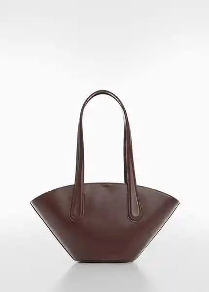 Bolso M Montse Chocolate Talla 99 Mujer Mango