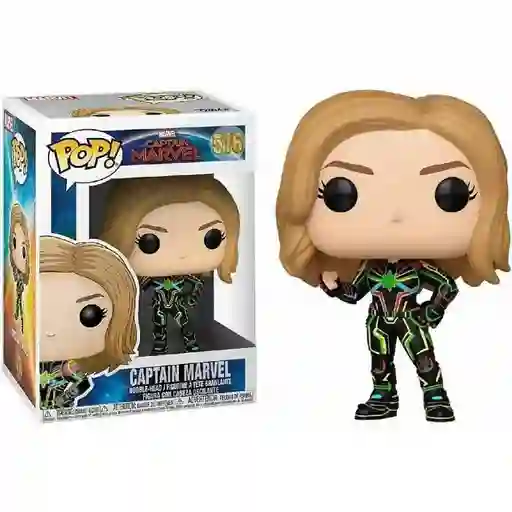 Funko Pop Figura Coleccionable Captain Marvel Neon Suit