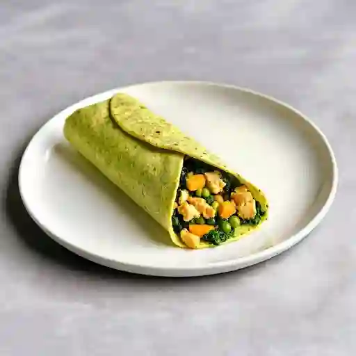 Wraps de atun-batido verde