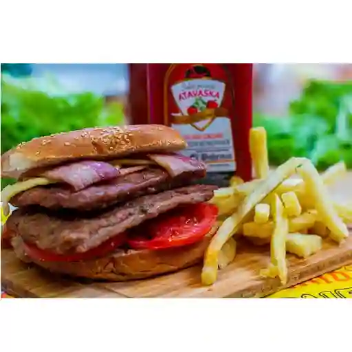 Combo Pareja, 2 Hamburguesas Doble Carne