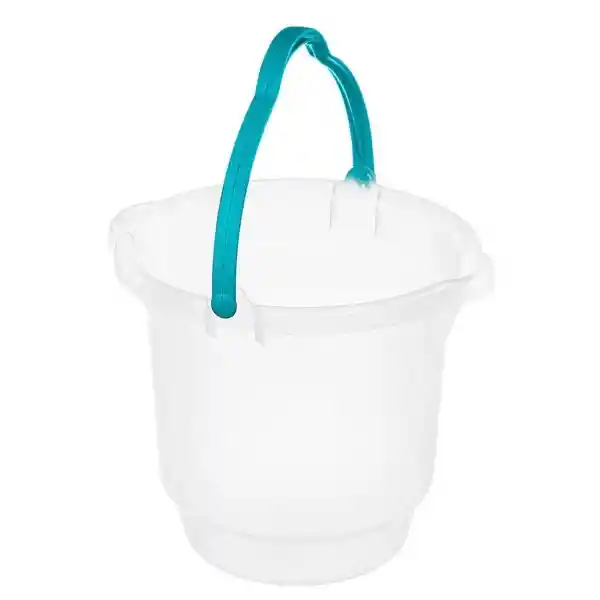 San Remo Balde Plastico Transparente 12 L