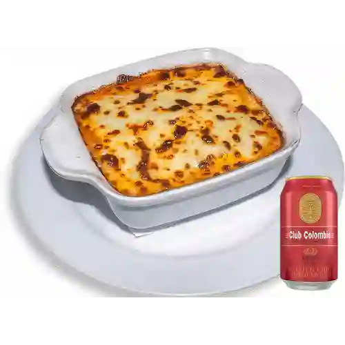 Combo Lasagna de la Casa + Club col. Roja Lta 330ml