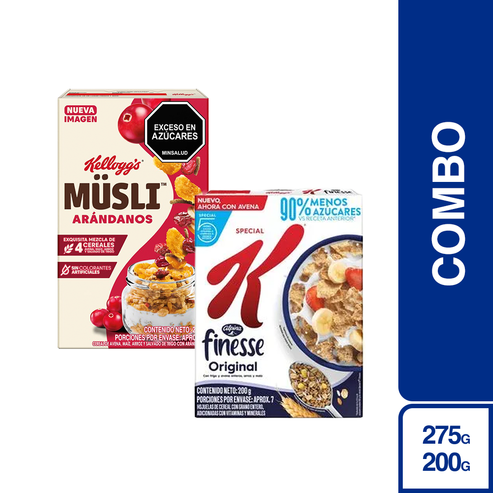 Combo Kelloggs Cereal Müsli + Kelloggs Cereal Special K
