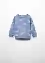 Buzo Sudadera Sharky Azul Talla 69 Niños Mango