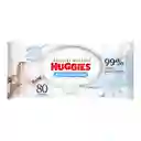 Toallitas Húmedas Huggies Puro y Natural Desechables 80 Und