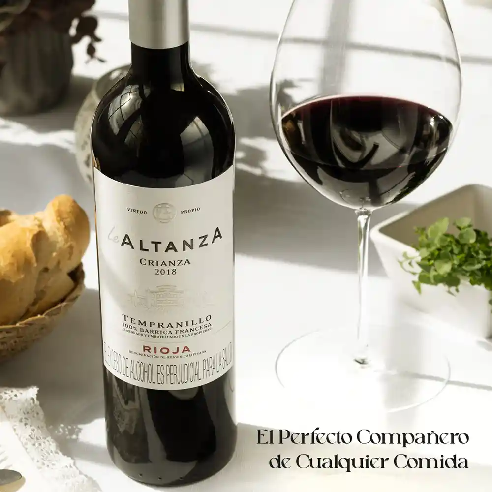 Vino Tinto Rioja Crianza Lealtanza Marca Exclusiva 750 Ml