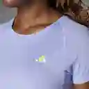 Adidas Camiseta Adizero Tee Mujer Azul Talla XS Ref: IX2827