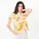 Camiseta Cuello Redondo Manga Corta Multicolor Talla XS 688048