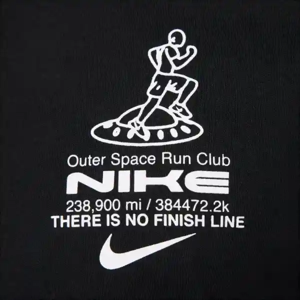 Nike Camiseta M Tee Run Iykyk Manga Corta Hombre Negro Talla L
