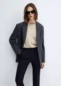 Camiseta Chalaca Beige Talla M Mujer Mango