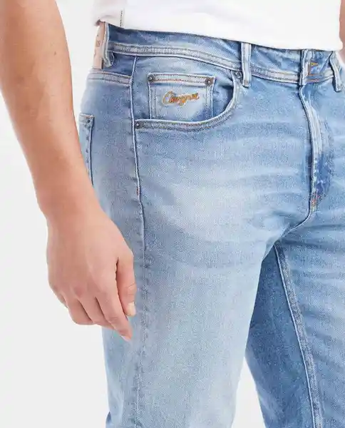Jean Morrison Masculino Azul Francés Medio Talla 32/32 Chevignon