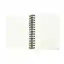 Cuaderno Argollado Con Banda Serie Black & White Verde Miniso