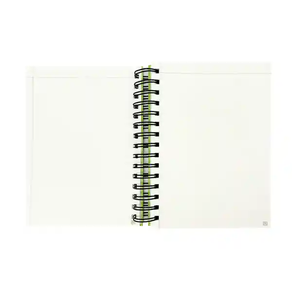 Cuaderno Argollado Con Banda Serie Black & White Verde Miniso