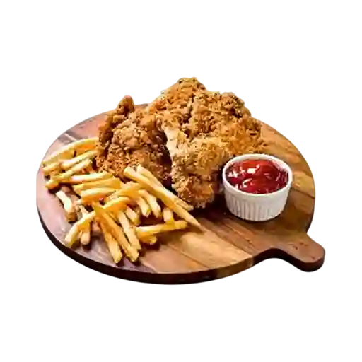 1/4 de Pollo Broaster