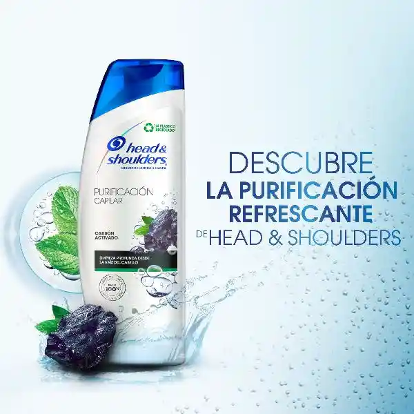 Head & Shoulders Shampoo Purificación Capilar Carbón Activado