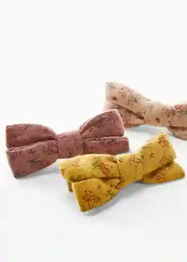 Pack Pasador Pelo Mara Mostaza Talla 99 Niñas Mango