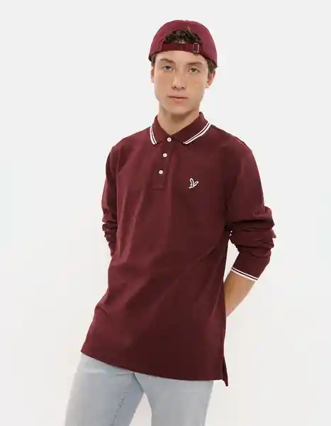 Polo Hombre Vinotinto Talla: MEDIUM 3079104 American Eagle