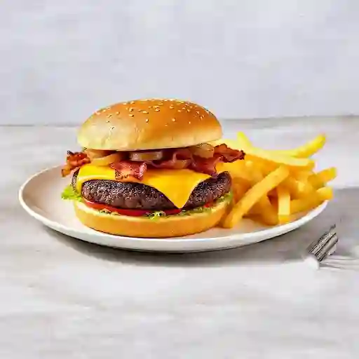 Combo Hamburguesa Single Cheese