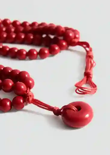 Collar Amanda Rojo Talla 99 Mujer Mango