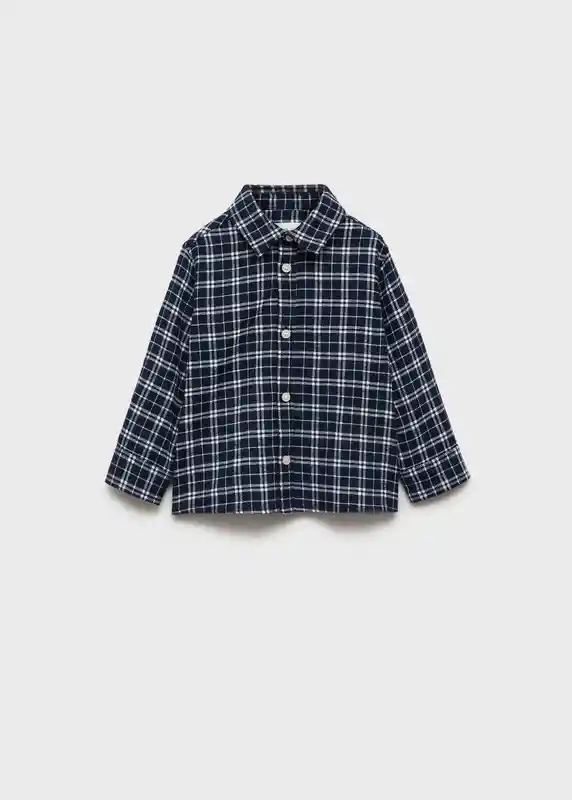 Camisa Formigal Navy Talla 69 Niños Mango