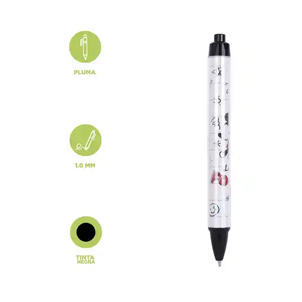 Esferos Negro 2 Modelos Mickey Mouse Disney 10 mm Miniso