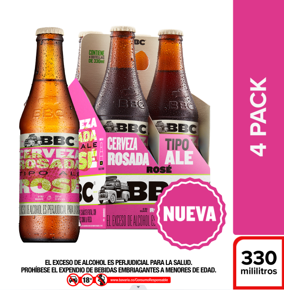 BBC Cerveza Rosé 4 x 330 ml