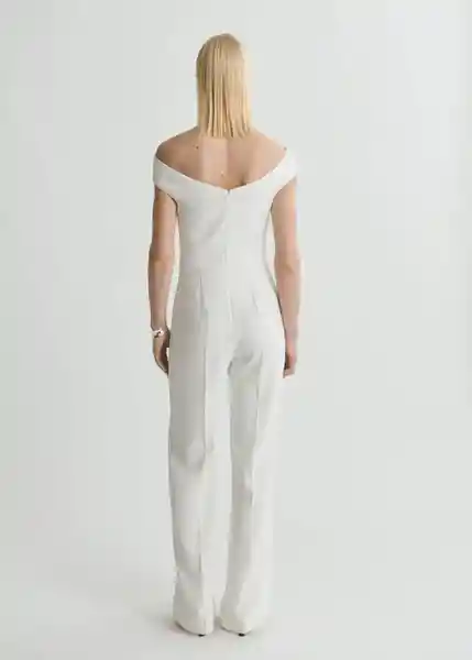 Enterizo Mono Yep Offwhite Talla M Mujer Mango