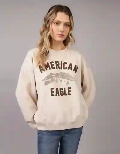 Buzo Mujer Beige Talla: SMALL 2523286 American Eagle