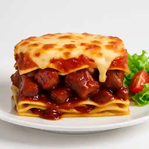 Lasaña Costilla BBQ