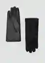 Guantes Beth Negro Talla S Mujer Mango